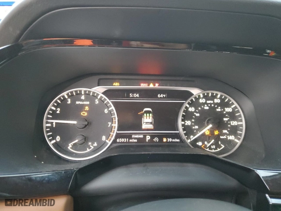 2022 Nissan Pathfinder Platinum with VIN 5N1DR3DG3NC266310, listed as a Copart auction lot 43076525 with 65,931 mi miles and Salvage Title. Bid and sale history available at carsss.com. Image 9.