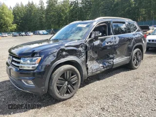 2019 Volkswagen Atlas SEL Premium with VIN 1V2NR2CA1KC563716, listed as a Copart auction lot 57914955 with 98,451 mi miles and Salvage title. Bid and sale history available at DreamBid. Image 1.