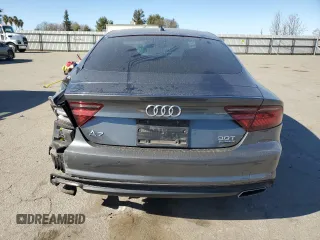 2017 Audi A7 Premium Plus with VIN WAUW3AFC2HN051875, listed as a Copart auction lot 43174955 with 125,521 mi miles and Salvage Title. Bid and sale history available at carsss.com. Image 6.