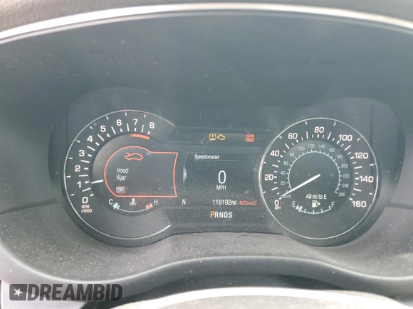 2017 Lincoln MKC Select with VIN 5LMCJ2D95HUL35749, listed as a Copart auction lot 51173265 with 116,192 mi miles and Salvage Title. Bid and sale history available at DreamBid. Image 9.