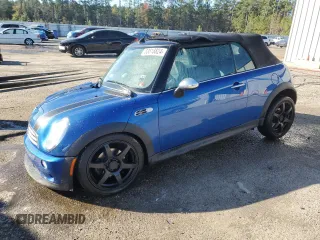 2005 MINI Convertible S with VIN WMWRH33545TF84546, listed as a Copart auction lot 83818824 with Not Provided miles and Salvage Title. Bid and sale history available at DreamBid. Image 1.