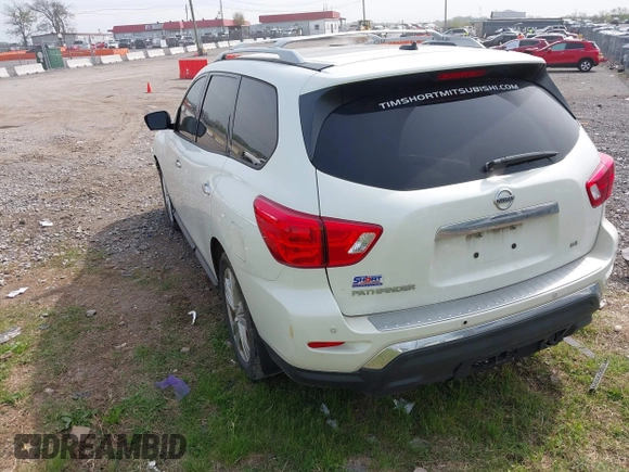 2018 Nissan Pathfinder SL with VIN 5N1DR2MN0JC613806, listed as a IAAI auction lot 42029933 with 148,939 mi miles and . Bid and sale history available at DreamBid. Image 3.