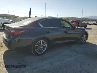 2019 Infiniti Q50 Luxe with VIN JN1EV7APXKM510124, listed as a Copart auction lot 59026325 with 43,228 mi miles and Salvage title. Bid and sale history available at DreamBid. Image 3.
