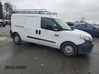 2015 Ram ProMaster City Cargo Tradesman with VIN ZFBERFAT4F6972216, listed as a Copart auction lot 43051645 with 115,567 mi miles and Clean Title. Bid and sale history available at carsss.com. Image 4.