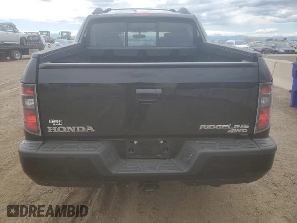 2014 Honda Ridgeline Sport with VIN 5FPYK1F72EB001352, listed as a Copart auction lot 57824745 with 54,409 mi miles and Salvage title. Bid and sale history available at DreamBid. Image 6.