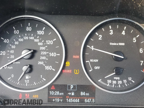 2016 BMW X1 xDrive28i with VIN WBXHT3C36GP880207, listed as a Copart auction lot 82597924 with 145,444 mi miles and Salvage Title. Bid and sale history available at carsss.com. Image 9.