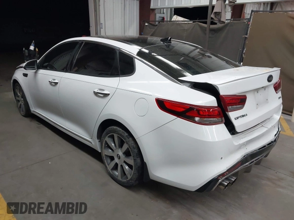 2016 Kia Optima SXL Turbo with VIN 5XXGV4L29GG075339, listed as a IAAI auction lot 42420459 with 122,294 mi miles and . Bid and sale history available at DreamBid. Image 3.
