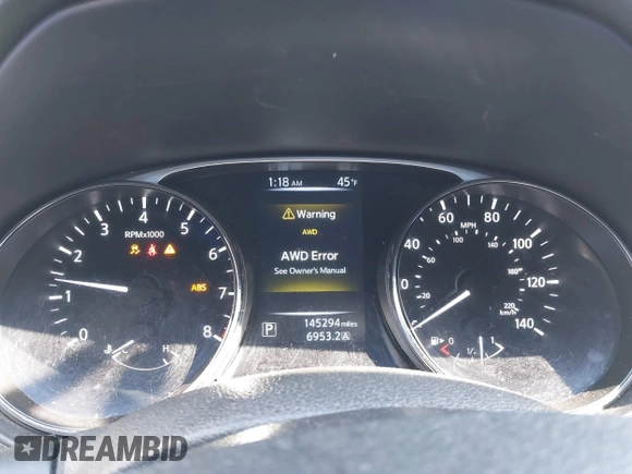 2015 Nissan Rogue SV with VIN 5N1AT2MK1FC824630, listed as a IAAI auction lot 41849398 with 145,294 mi miles. Bid and sale history available at carsss.com. Image 7.