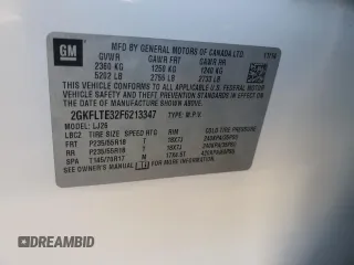 2015 GMC Terrain SLT z VIN 2GKFLTE32F6213347, wystawiony jako Copart lot #54516405 z przebiegiem 111 389 mil mil oraz Szkoda całkowita • Salvage title. Historia ofert i sprzedaży dostępna na DreamBid. Obrazek 13.