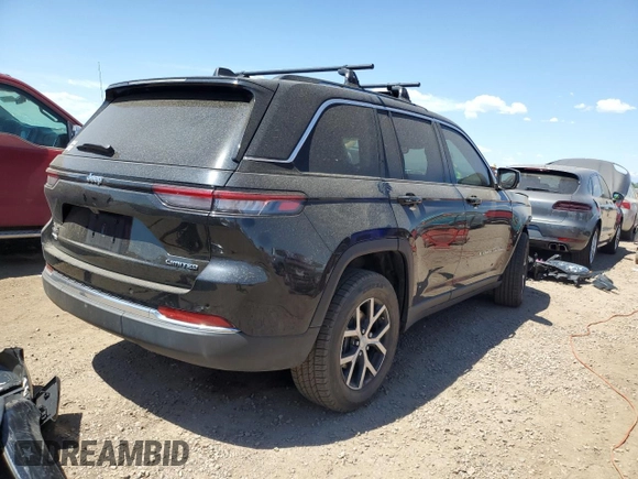 2023 Jeep Grand Cherokee Limited with VIN 1C4RJHBG7PC643161, listed as a Copart auction lot 64201035 with 18,074 mi miles and Salvage title. Bid and sale history available at DreamBid. Image 3.
