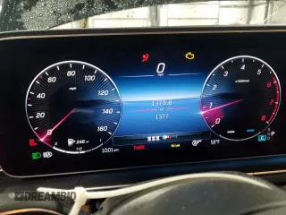 2025 Mercedes-Benz GLE 450 with VIN 4JGFB5KBXSB385683, listed as a Copart auction lot 53837845 with 1,377 mi miles and Salvage title. Bid and sale history available at DreamBid. Image 9.