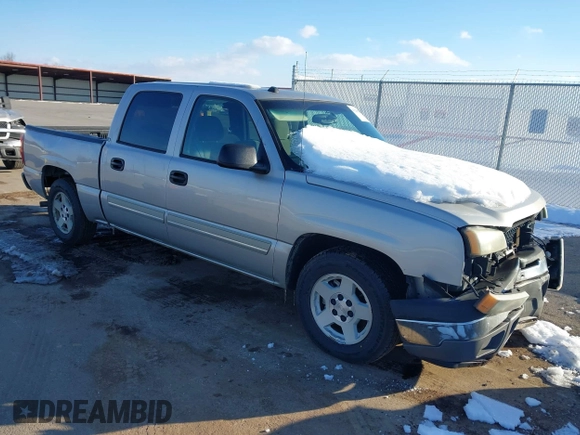 2005 Chevrolet Silverado 1500 LS with VIN 2GCEC13T251340755, listed as a IAAI auction lot 41280936 with 163,646 mi miles. Bid and sale history available at carsss.com. Image 1.