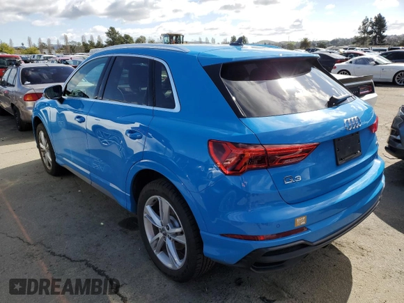 2019 Audi Q3 S line Premium Plus with VIN WA1EECF37K1064912, listed as a Copart auction lot 45035173 with 22,442 mi miles. Bid and sale history available at carsss.com. Image 2.