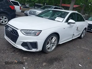 2023 Audi A4 S line Premium Plus with VIN WAUEAAF47PN001966, listed as a IAAI auction lot 42098099 with 47,131 mi miles and . Bid and sale history available at DreamBid. Image 2.
