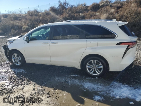 2021 Toyota Sienna Limited with VIN 5TDZSKFC5MS005700, listed as a Copart auction lot 87312734 with 46,623 mi miles and Salvage Title. Bid and sale history available at DreamBid. Image 2.