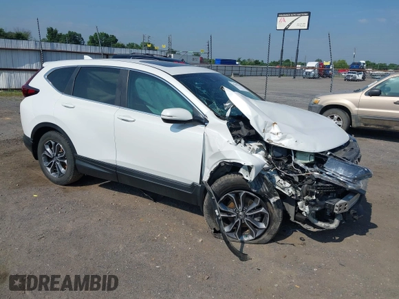 2020 Honda CR-V EX-L with VIN 7FARW1H86LE001072, listed as a IAAI auction lot 42402572 with 81,700 mi miles and . Bid and sale history available at DreamBid. Image 1.