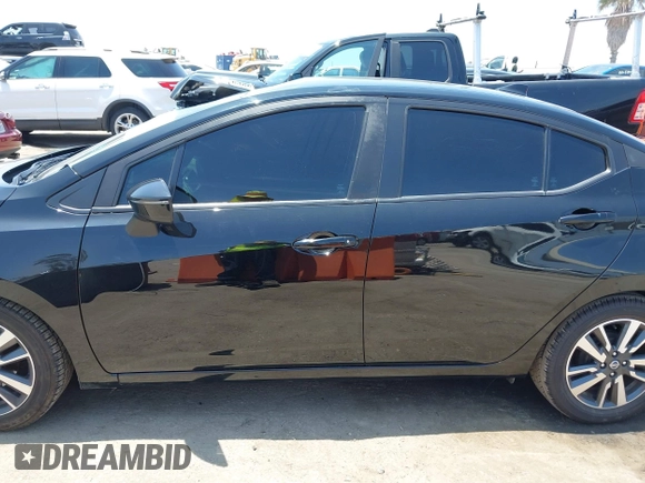2021 Nissan Versa SV with VIN 3N1CN8EVXML891492, listed as a IAAI auction lot 42484002 with 65,607 mi miles and . Bid and sale history available at DreamBid. Image 14.