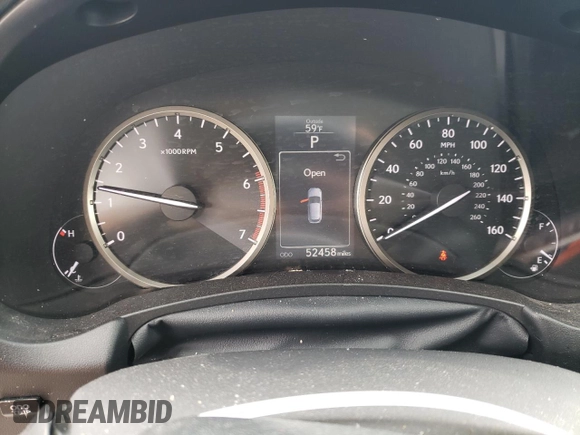 2016 Lexus NX 200t with VIN JTJBARBZ3G2055821, listed as a Copart auction lot 53567455 with 52,458 mi miles and Salvage title. Bid and sale history available at DreamBid. Image 9.