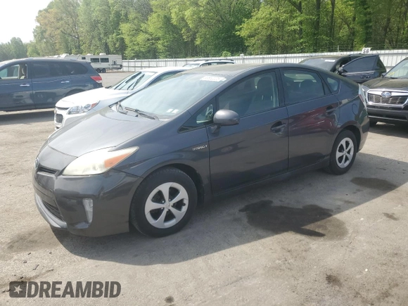 2012 Toyota Prius One with VIN JTDKN3DU0C5498586, listed as a Copart auction lot 55552225 with 139,102 mi miles and Salvage Title. Bid and sale history available at carsss.com. Image 1.