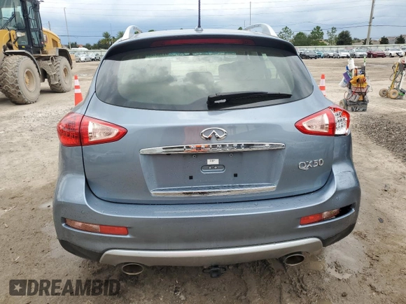 2016 Infiniti QX50 with VIN JN1BJ0RP8GM235709, listed as a Copart auction lot 71441004 with 43,348 mi miles and Salvage Title. Bid and sale history available at carsss.com. Image 6.