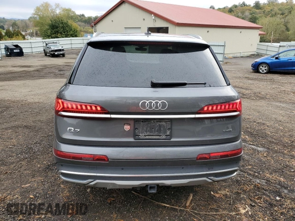 2020 Audi Q7 Premium with VIN WA1AXAF71LD001742, listed as a Copart auction lot 71186783 with 45,838 mi miles. Bid and sale history available at carsss.com. Image 6.