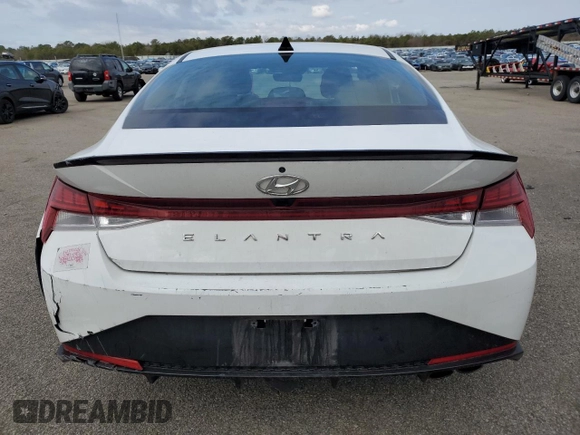 2023 Hyundai Elantra N Line z VIN KMHLR4AF2PU400167, wystawiony jako Copart lot #52502195 z przebiegiem 35 397 mil mil oraz Szkoda całkowita • Salvage title. Historia ofert i sprzedaży dostępna na DreamBid. Obrazek 6.