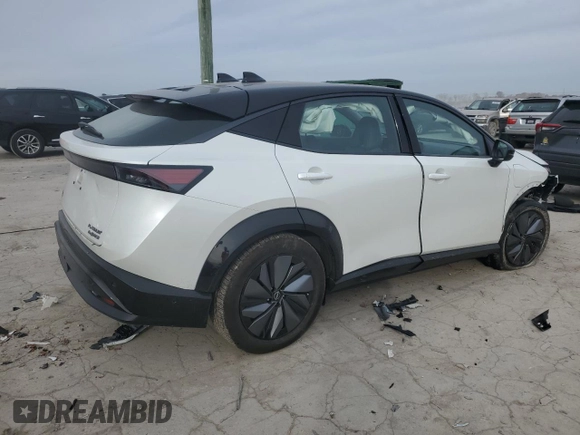 2023 Nissan ARIYA Platinum+ z VIN JN1DF0CD0PM702078, wystawiony jako Copart lot #85010444 z przebiegiem 8 807 mil mil oraz Szkoda całkowita • Salvage title. Historia ofert i sprzedaży dostępna na DreamBid. Obrazek 3.