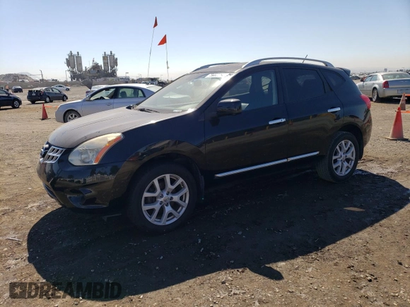 2013 Nissan Rogue S with VIN JN8AS5MV7DW610180, listed as a Copart auction lot 75682254 with 156,995 mi miles and Clean Title. Bid and sale history available at DreamBid. Image 1.