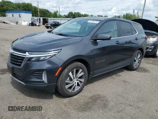 2023 Chevrolet Equinox LT with VIN 3GNAXUEG7PS131658, listed as a Copart auction lot 60709115 with 49,792 mi miles and Salvage title. Bid and sale history available at DreamBid. Image 1.