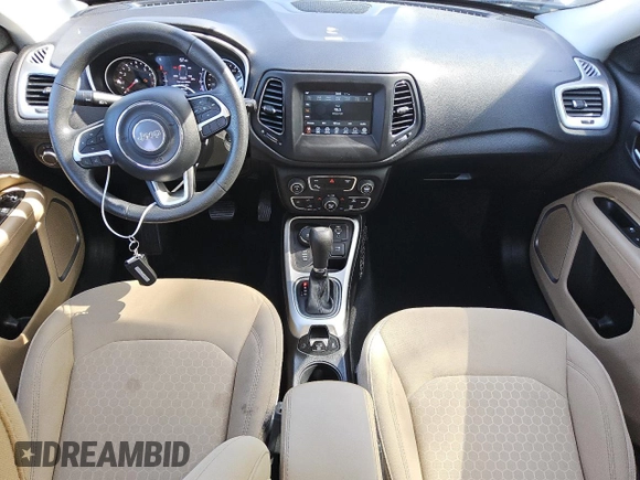 2019 Jeep Compass Sport with VIN 3C4NJDAB8KT752755, listed as a Copart auction lot 55169765 with 77,176 mi miles and Clean title. Bid and sale history available at DreamBid. Image 8.