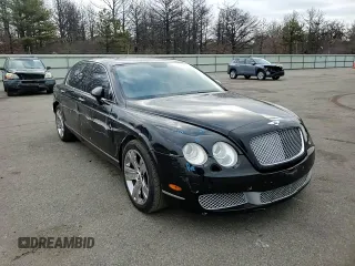 2007 Bentley Flying Spur with VIN SCBBR93W778040920, listed as a Copart auction lot 48711225 with 100,528 mi miles and Salvage title. Bid and sale history available at DreamBid. Image 10.