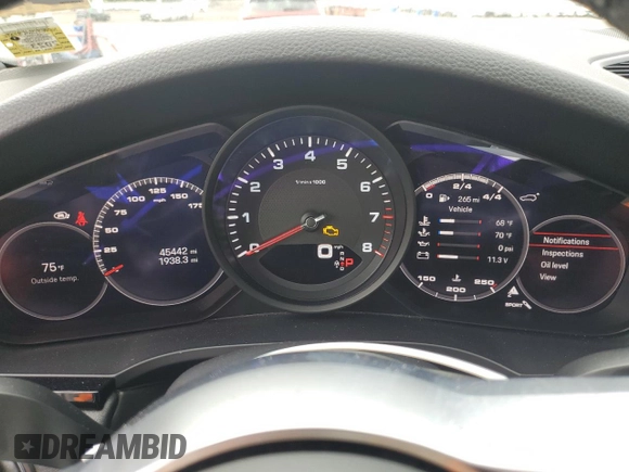 2023 Porsche Cayenne с VIN WP1BA2AY3PDA25501, выставлен на аукционе Copart как лот 73427414 с пробегом 45 442 миль миль и Списание • Salvage title. История ставок и продаж доступна на DreamBid. Изображение 9.