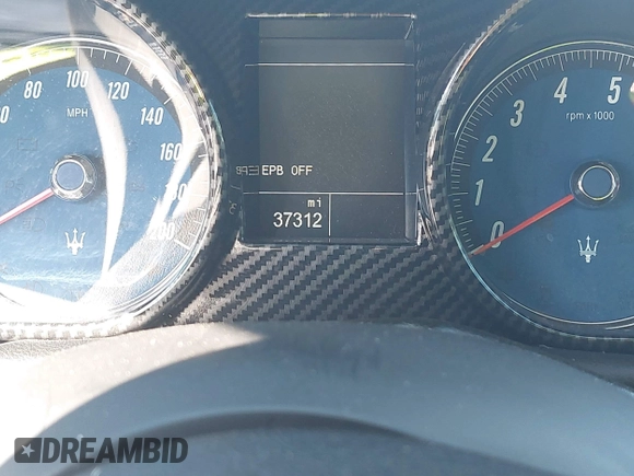 2013 Maserati GranTurismo Convertible Sport with VIN ZAM45MMA2D0069786, listed as a IAAI auction lot 40874830 with 37,312 mi miles. Bid and sale history available at carsss.com. Image 7.