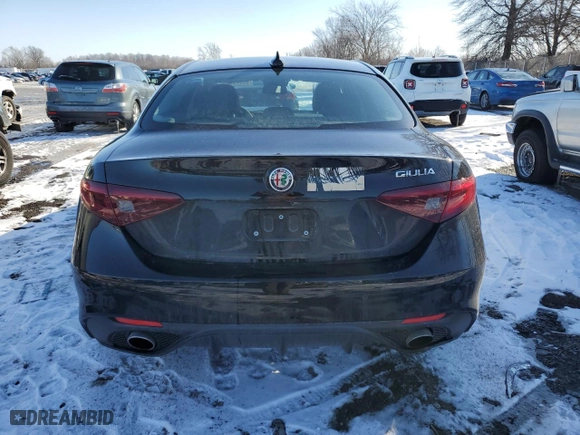 2017 Alfa Romeo Giulia Ti with VIN ZARFAECN3H7542620, listed as a Copart auction lot 45979985 with 41,686 mi miles and Salvage Title. Bid and sale history available at carsss.com. Image 6.