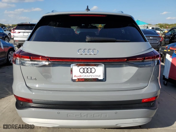2023 Audi Q4 e-tron Premium Plus with VIN WA1BCBFZ5PP075290, listed as a Copart auction lot 73152213 with NaN miles. Bid and sale history available at carsss.com. Image 6.