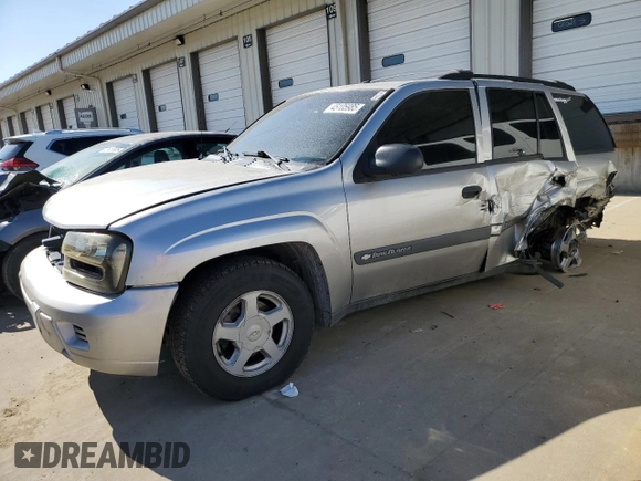 2004 Chevrolet TrailBlazer LS with VIN 1GNDT13S142283182, listed as a Copart auction lot 45105985 with 210,473 mi miles and Salvage Title. Bid and sale history available at carsss.com. Image 1.