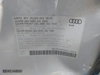 2016 Audi Q5 Premium Plus with VIN WA1D7AFP6GA116695, listed as a IAAI auction lot 40736626 with 67,288 mi miles. Bid and sale history available at carsss.com. Image 9.