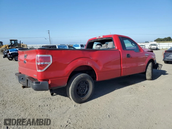 2014 Ford F-150 XL with VIN 1FTMF1CM7EKE41673, listed as a Copart auction lot 55692625 with 48,483 mi miles and Salvage title. Bid and sale history available at DreamBid. Image 3.