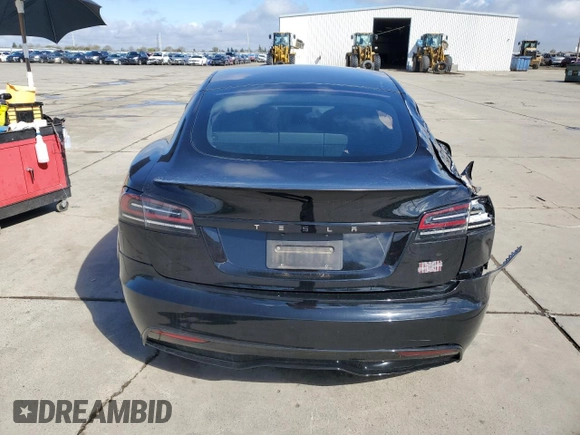 2023 Tesla Model S Plaid with VIN 5YJSA1E6XPF529847, listed as a Copart auction lot 48903675 with Not provided miles and Salvage title. Bid and sale history available at DreamBid. Image 6.