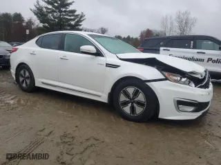 2013 Kia Optima Hybrid EX with VIN KNAGM4AD6D5047809, listed as a Copart auction lot 52002565 with 118,782 mi miles and Clean Title. Bid and sale history available at carsss.com. Image 4.