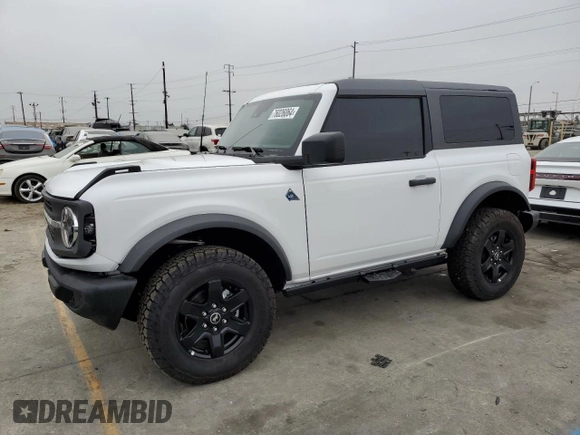 2024 Ford Bronco Black Diamond with VIN 1FMDE1AH5RLA52051, listed as a Copart auction lot 76026064 with 3,198 mi miles and Salvage Title. Bid and sale history available at DreamBid. Image 1.