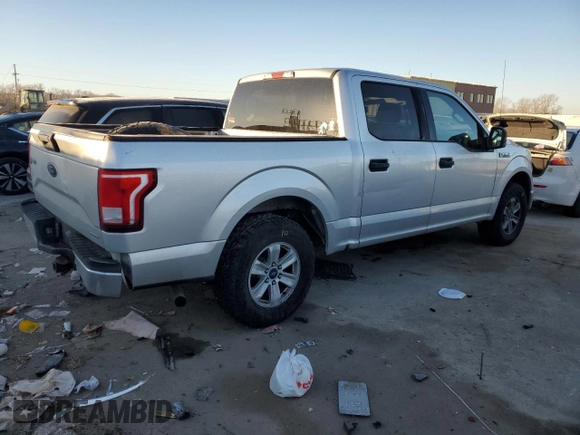 2015 Ford F-150 XLT with VIN 1FTEW1C85FKE64619, listed as a Copart auction lot 42823045 with 89,695 mi miles and Salvage Title. Bid and sale history available at carsss.com. Image 3.