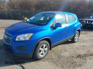 2016 Chevrolet Trax LS with VIN KL7CJNSB3GB757122, listed as a IAAI auction lot 41785634 with 74,143 mi miles. Bid and sale history available at carsss.com. Image 2.