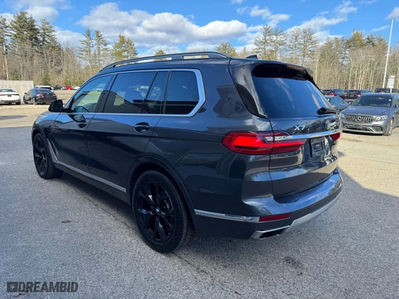 2019 BMW X7 xDrive40i with VIN 5UXCW2C55KLB44273, listed as a Copart auction lot 54593875 with 135,765 mi miles and Clean Title. Bid and sale history available at carsss.com. Image 3.