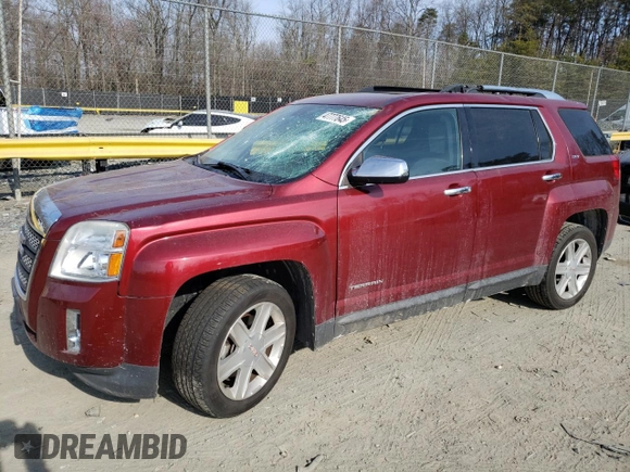 2010 GMC Terrain SLT-2 with VIN 2CTFLHEY7A6410922, listed as a Copart auction lot 47777645 with 128,475 mi miles and Salvage Title. Bid and sale history available at carsss.com. Image 1.