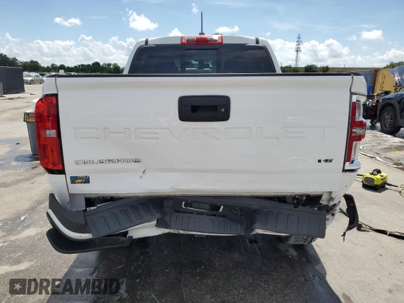 2022 Chevrolet Colorado 2WD LT with VIN 1GCGSCEN1N1110801, listed as a Copart auction lot 61085535 with 56,143 mi miles and Salvage title. Bid and sale history available at DreamBid. Image 6.