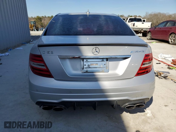 2012 Mercedes-Benz C 63 AMG with VIN WDDGF7HB1CA708788, listed as a Copart auction lot 46233845 with 164,262 mi miles and Salvage Title. Bid and sale history available at carsss.com. Image 6.