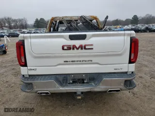 2019 GMC Sierra 1500 SLT with VIN 3GTU9DEL0KG301903, listed as a Copart auction lot 86650114 with 0 mi miles and Salvage Title. Bid and sale history available at carsss.com. Image 6.
