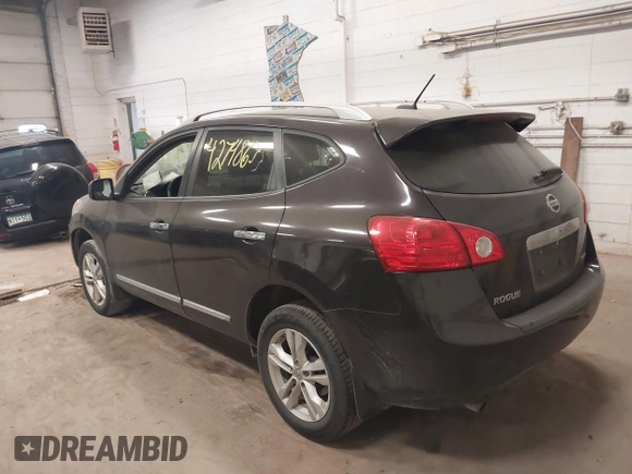 2012 Nissan Rogue S with VIN JN8AS5MVXCW407959, listed as a IAAI auction lot 42748633 with 133,068 mi miles and . Bid and sale history available at DreamBid. Image 3.