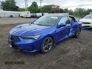 2023 Acura Integra w/A-Spec Package z VIN 19UDE4H38PA002786, wystawiony jako Copart lot #57316265 z przebiegiem Nie podano mil oraz Szkoda całkowita • Salvage title. Historia ofert i sprzedaży dostępna na DreamBid. Obrazek 1.